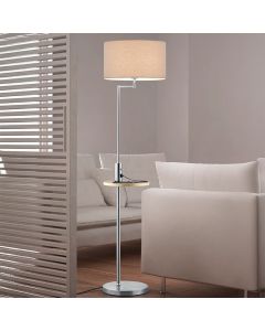 Grå gulv lampe modern, Logiso
