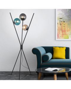 Grå gulv lampe modern, Larans, med brytare