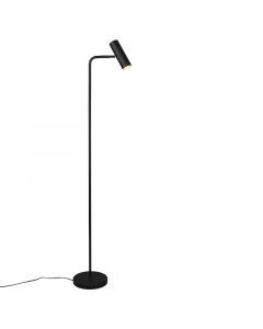 Sort gulv lampe modern, Kaso, med brytare