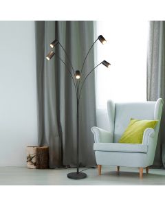 Sort gulv lampe modern, Kaso