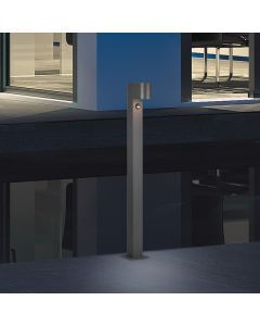 Antracit udendørslampe gulvlampe med bevægelsessensor modern, Laurien, IP44