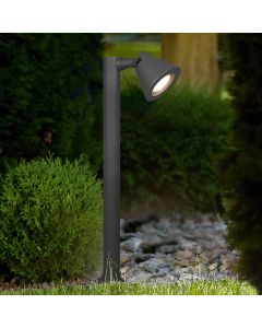 Antracit udendørs bordlampe modern, Yannik, IP44