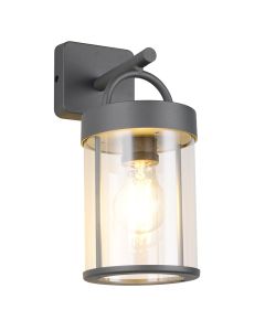 Antracit udendørslampe modern, Piter, IP44