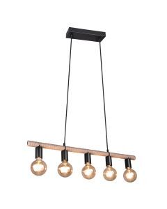 Sort pendler lampe modern, Mikail