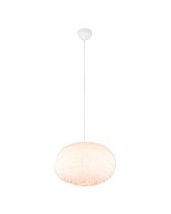 Beige pendler lampe stof, Vijay