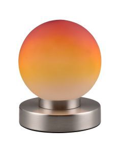 Nikkel bordlampe metal, Serdal, med brytare