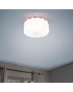 Hvid loftlampe modern, Metehan