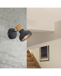 Sort vægspot modern, Toos