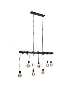 Industri pendel lampe spisebord sort, Kezban
