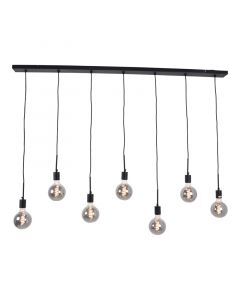 Industri pendel lampe spisebord sort, Bolb