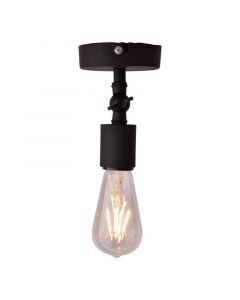 Industri loftlampe sort, Bolb