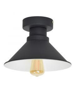 Industri loftlampe sort, Locker