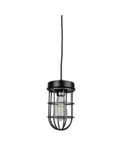 Industri pendler lampe sort, Nova