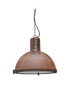 Industri pendel lampe spisebord rustfarvet, Descon