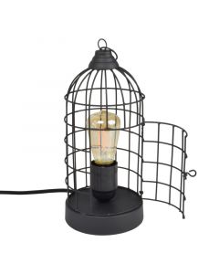 Industri bordlampe sort, Minca, med brytare