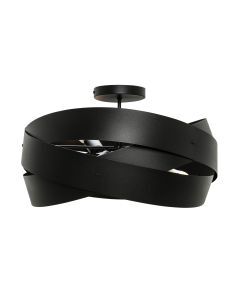 Modern loftlampe sort, Tanno