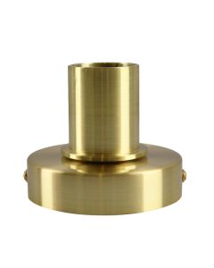 Aluminium bordlampe uden skærm guld, Rika, med brytare