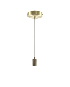 Aluminium pendler lampe uden skærm guld, Rika
