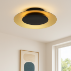 Modern plafond guld, Denyse, 15W, 3000K LED