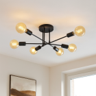 Modern loftlampe sort, Amos