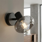 Design vægspot sort, Skip, med brytare