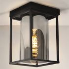 Modern loftlampe sort, Jessa