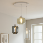 Design pendler lampe gennemsigtig, Mannus