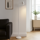 Modern gulv lampe hvid, Carlos, med brytare