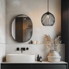 Industri pendler lampe badeværelse sort, Wiro, IP44