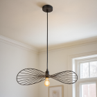 Retro pendler lampe sort, Jolinda