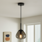 Design pendler lampe grå, Sedef