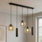 Modern pendler lampe sort, Gianni