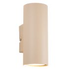 Modern up down væglampe beige, Elena