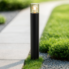 Modern udendørslampe sort, Sanel, IP44