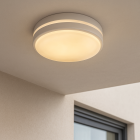 Plast udendørslampe hvid, James, IP54