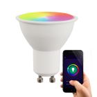 GU10 Wifi Smart LED pære, alle farver og varm hvid