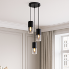 Modern pendler lampe sort, Huy