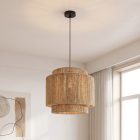 Japandi pendler lampe brun, Sanny