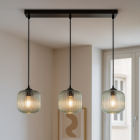 Design pendler lampe grøn, Charlois