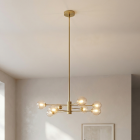 Design pendler lampe guld, Kaily