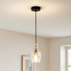 Design pendler lampe gennemsigtig, Danny