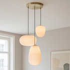 Modern pendler lampe hvid, Davide