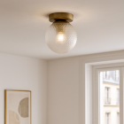 Retro loftlampe gennemsigtig, Johnson