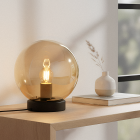 Modern bordlampe rav, Dolf, med brytare