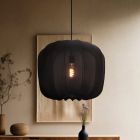 Modern pendler lampe sort, Deborah