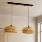 Bambus pendler lampe brun, Jennifer