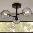 Modern loftlampe badeværelse sort, Amer, IP44