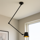 Modern loftlampe sort, Rinke