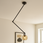 Modern loftlampe sort, Giada