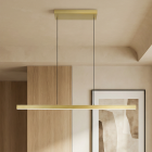 Modern pendler lampe messing, Iwan, 18W, 2700K LED